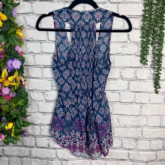 *🌼3/$30🌼American Rag Sleeveless Printed Sheer Blouse Size Small - Picture 7 of 14